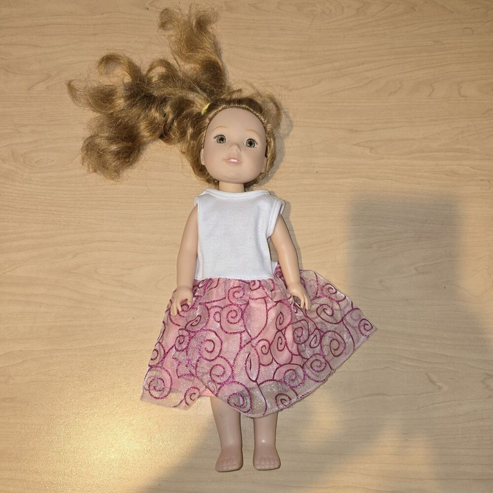 American Girl Wellie Wishers Willa Doll Red Hair Hazel Eyes Freckles